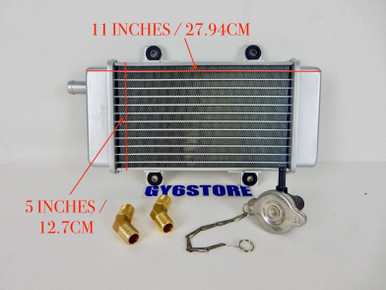 TAIDA HIGH PERFORMANCE GY6 RADIATOR (LARGE) 280mm long x 132mm TALL ...