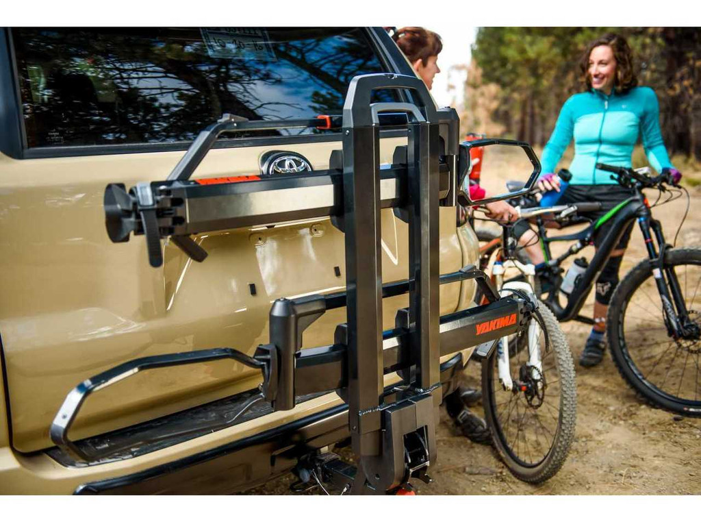 dr. tray yakima bike hitch rack folded up