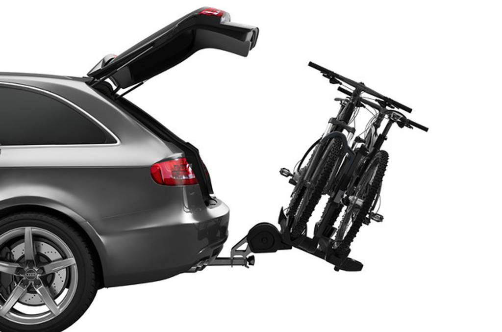 9034xt thule t2 pro xt black 2" hitch bike rack tilt away feature