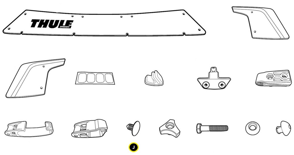 Thule Replacement Panel Fastener for Thule Fairings 8528673001