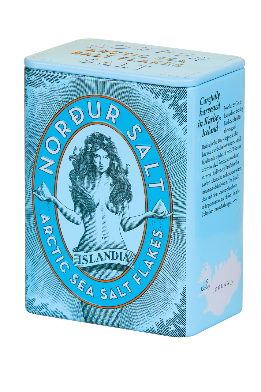 Nordur Arctic Sea Salt Flakes Tin 125g The Salt Box