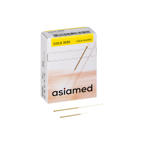 Asiamed Gold Plated Acupuncture Needles for Pain Free Insertion and Sensitive Patients
