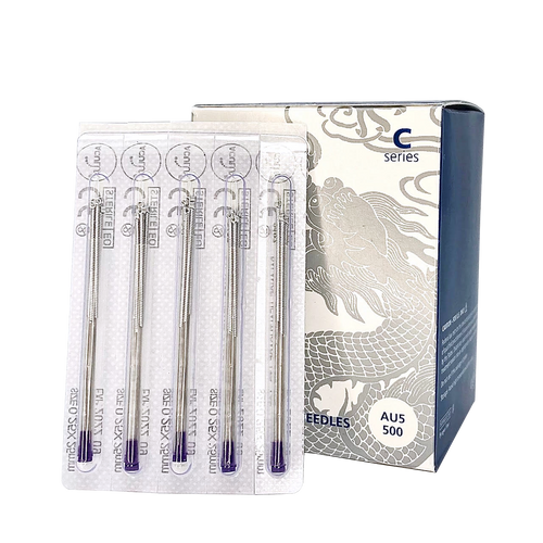 aculux c series spring handle with loop needles, 5 needles per guide tube