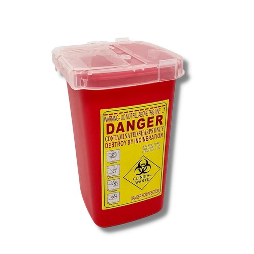 1 quart sharps needle disposal container