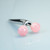 3D facial roller y shaped rose quartz with rotating ends