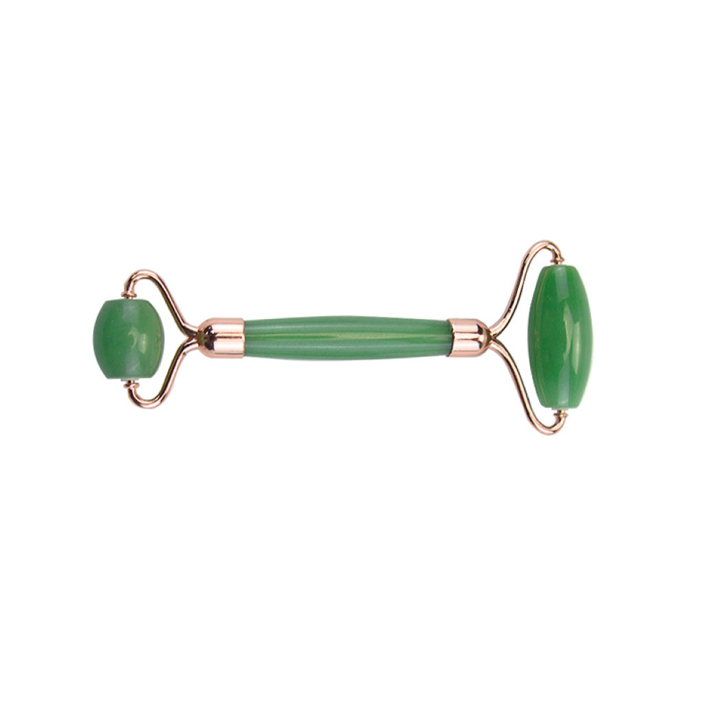 Jade Roller Dual with Rose Gold Metal