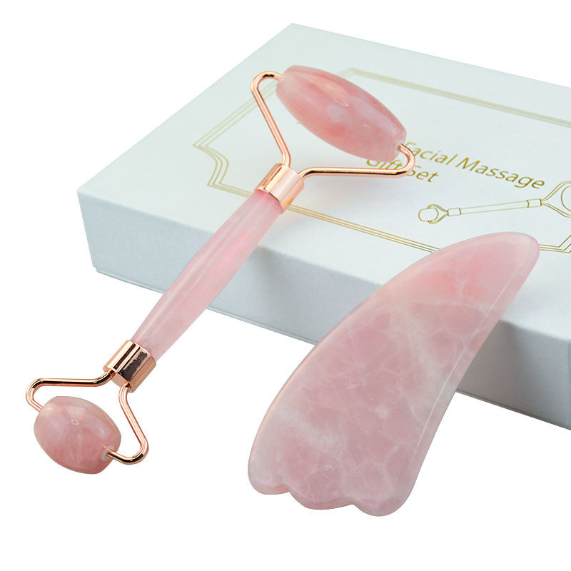 Rose Quartz Anti-Aging Facial Massage Set