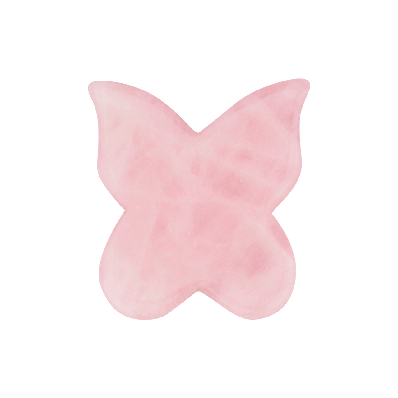 Rose Quartz Butterfly Gua Sha