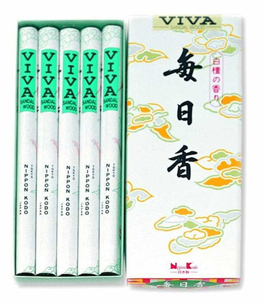 MAINICHI-KOH VIVA Sandalwood Long Joss Incense sticks (5 rolls