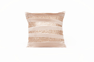 Alternate Pleated Throw Pillow with Sequins Alternate Pleated Throw Pillow with Sequins