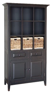 Black Finish with Tall Baskets