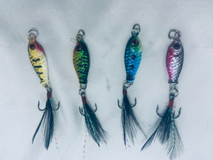 Chilly Dog Ice Fishing feather Sinkers