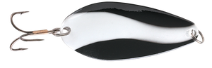 BLUE FOX STROBE TEAR DROP SPOON 1 OZ BLACK AND WHITE BLUE FOX STROBE TEAR DROP SPOON 1 OZ BLACK AND WHITE