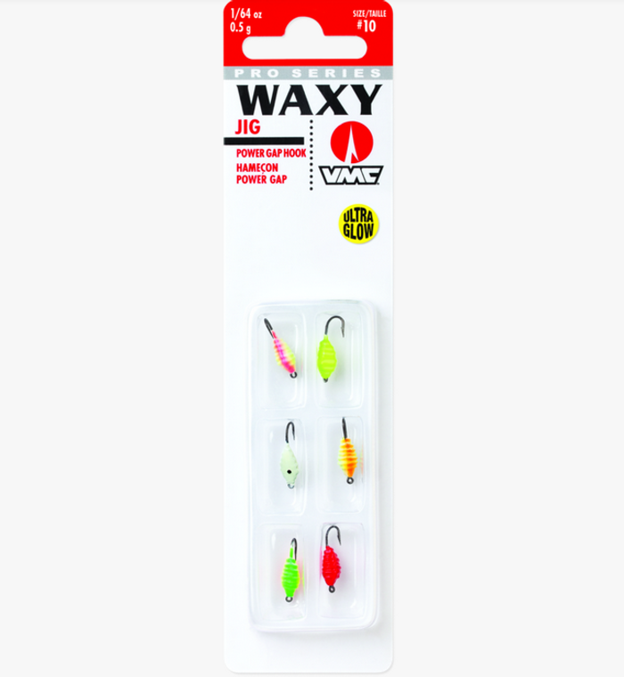 VMC Waxy Jig Kit 1/64oz Glow