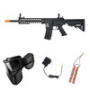 Lancer Tactical M4 Gen 2 Keymod AEG starter package black with goggles battery and charger