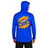 JT Spring Air Shoody Blue/Orange back view shown on model