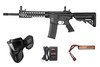 Specna Arms F02 FLEX GATE Airsoft Rifle Starter Package with Goggles, Battery, and Charger – Black