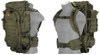 Lancer Tactical rifle backpack in OD green with MOLLE webbing - roll-up stowed