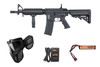 Specna Arms C04 CORE ETU Airsoft Starter Package with Goggles, Battery, and Charger – Black