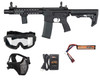 Specna Arms Gen 2 E07 EDGE HAL2 ETU Light Ops airsoft starter package black with battery charger and JT Delta 3 goggle