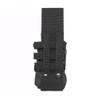 AIR RAID Universal Tank Pouch in black for paintball & airsoft HPA or CO2 tanks - Back view