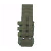 AIR RAID Universal Tank Pouch in olive for paintball remote lines and airsoft HPA setups - Rear View