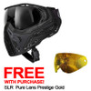 HK Army SLR Paintball Mask - Black/Black With Clear Lens