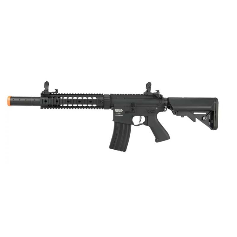 Lancer Nylon Polymer M4 Gen 2 SD AEG Airsoft Rifle - Black