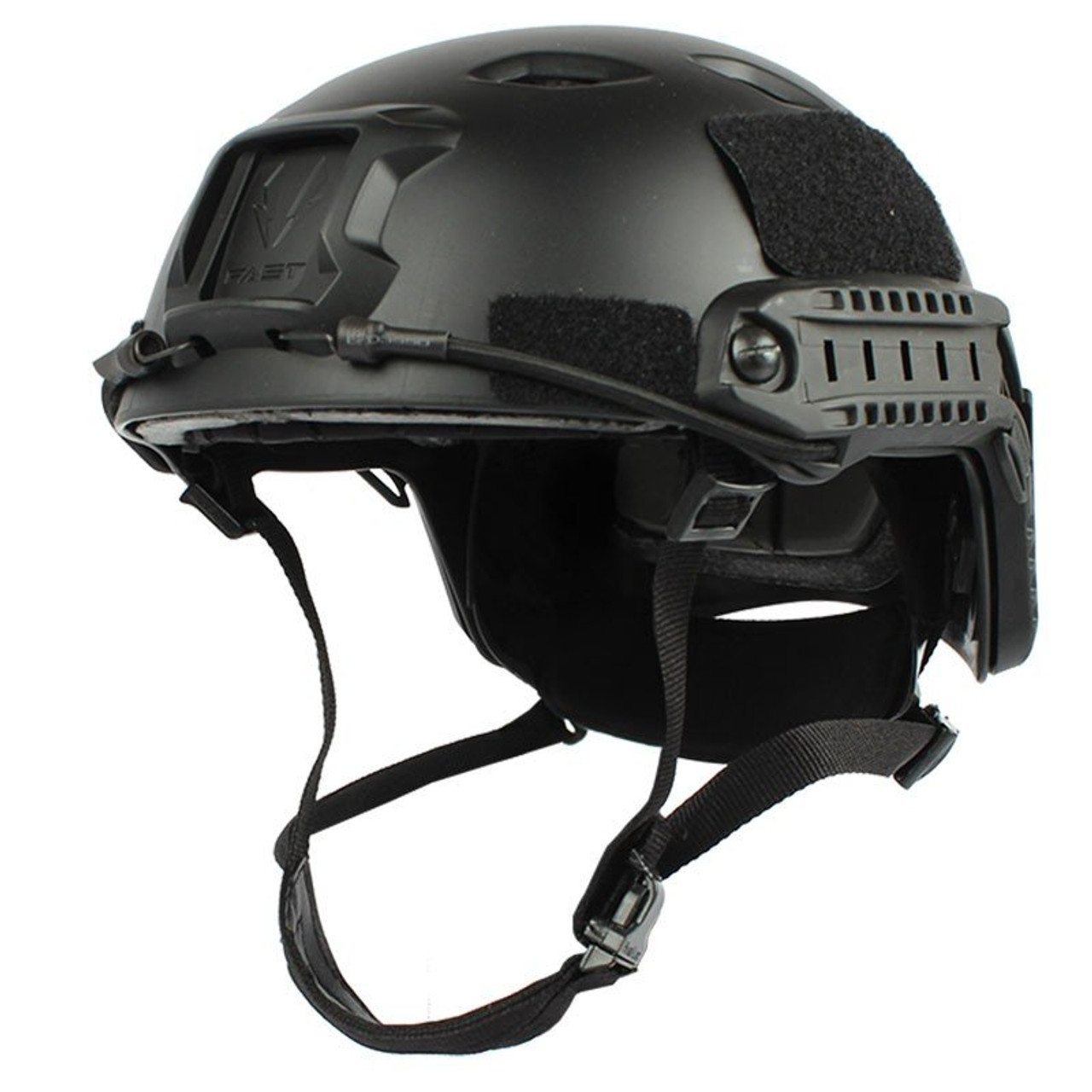 FAST HELMET ブラック マイク付き Amazon.co.jp: マイク付きヘッドフォン、FASTヘルメットARC