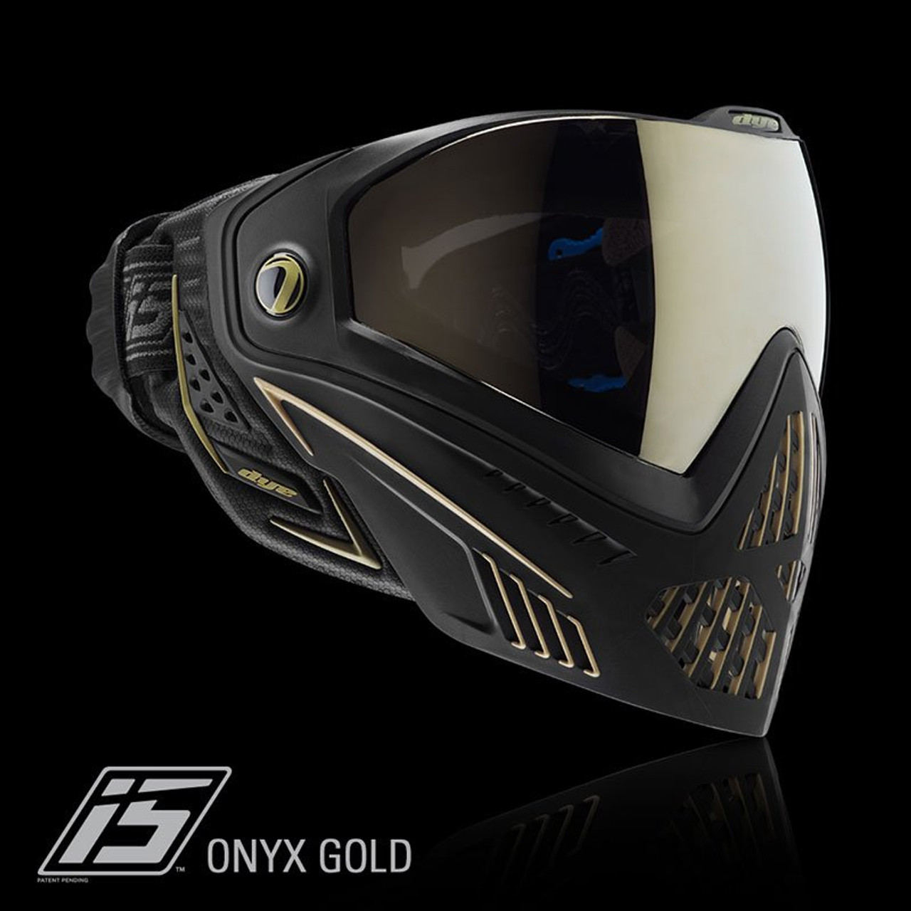 DYE i5 Paintball Mask ONYX GOLD 2.0 Thermal Black/Gold