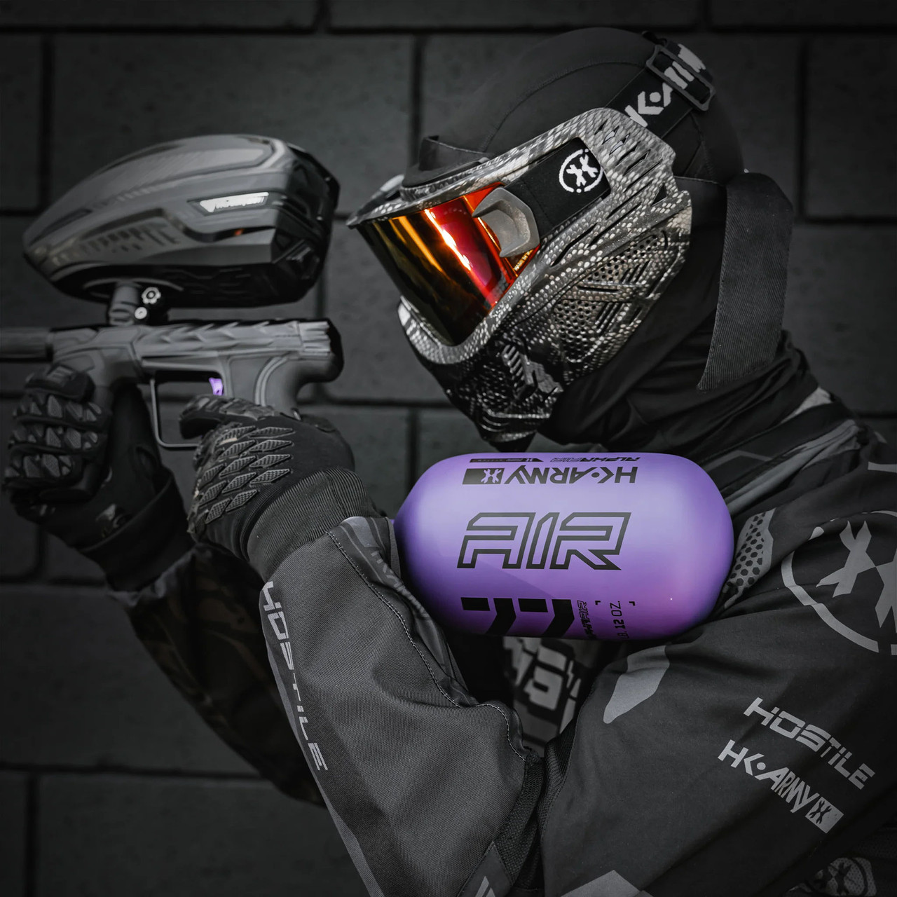 HK Army Alpha Air 77CI 4500psi Air System Purple/Black