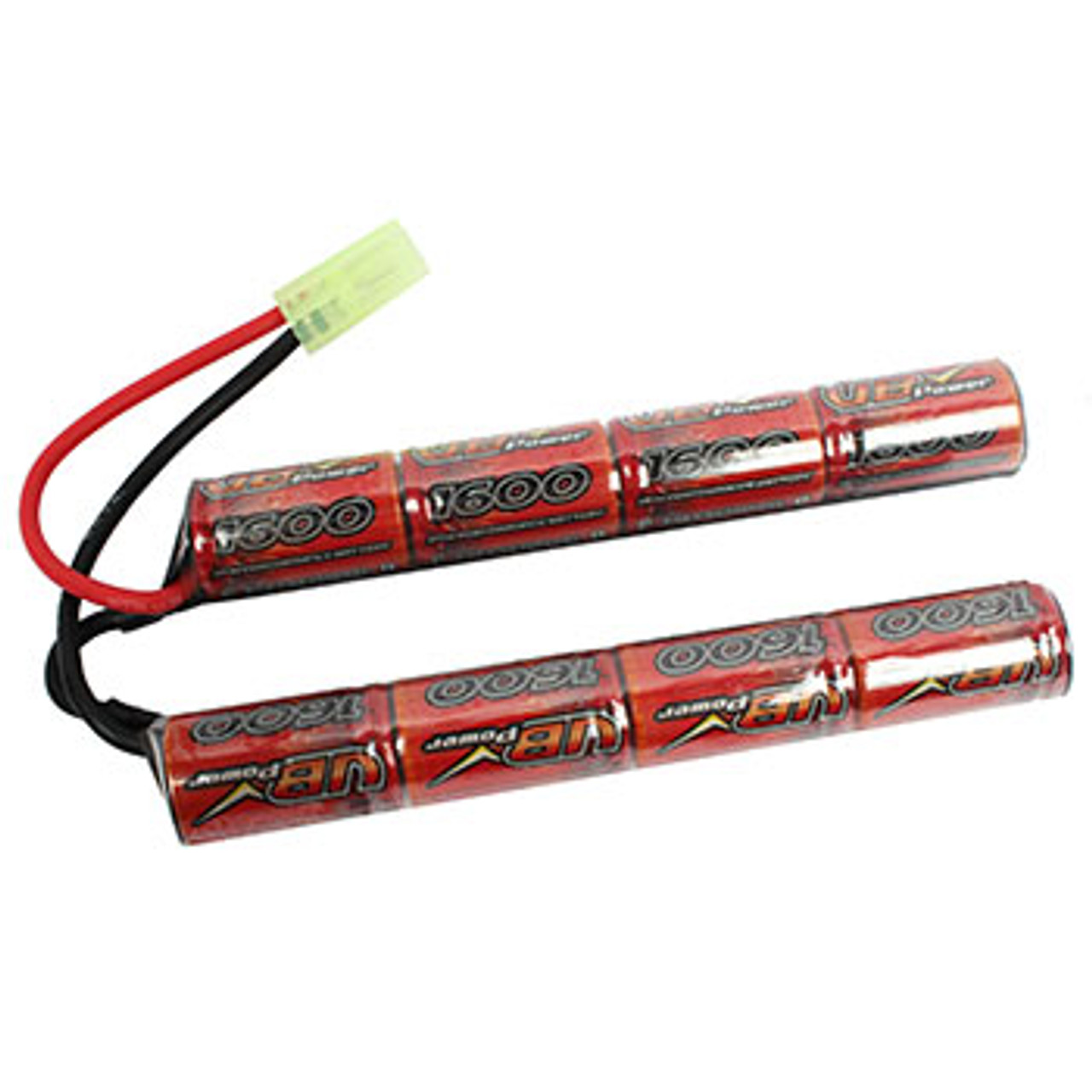 Lancer Tactical Nimh Airsoft Battery Compatible with Lancer AEG Airsoft  (8.4V, 1600 mAh Nunchuck)