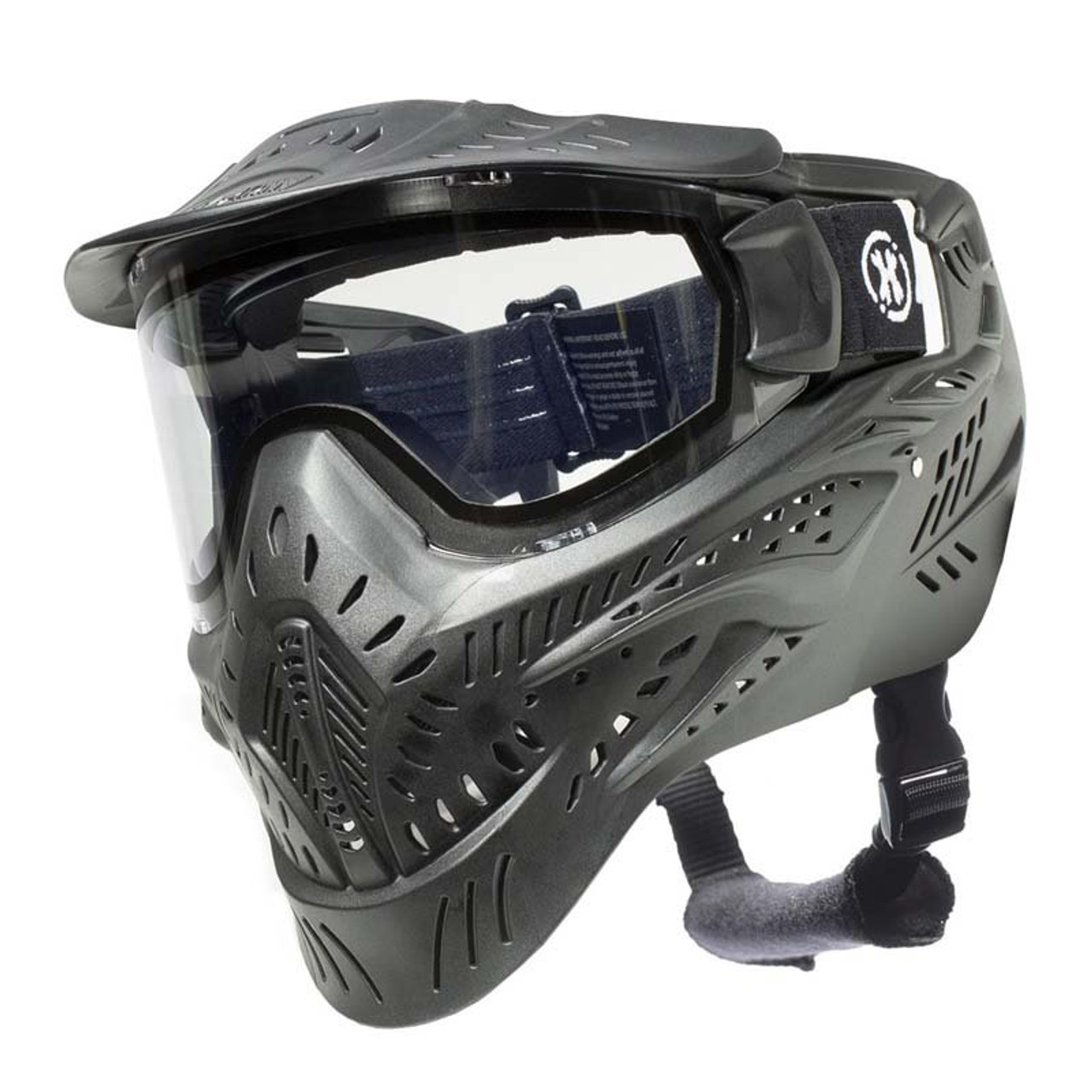 HK Army HSTL Skull Thermal Paintball Goggle - Black w/ Clear Lens