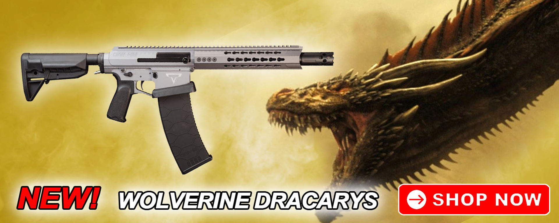 Banner - Wolverine Dracarys Shotgun - Badlands