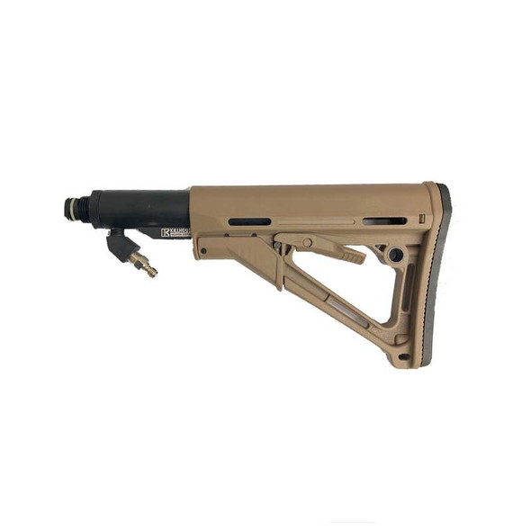 Killhouse Weapon Systems CTR Stock With Metal Gas Through Insert - Tan