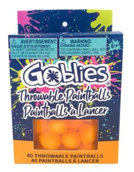 Goblies Throwable Paintballs - 40 Count - Orange