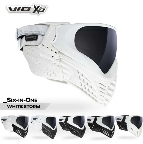 Virtue VIO X6 Paintball Goggle - White Storm as seen on Badlands Paintball Canada Virtue VIO X6 Paintball Goggle - White Storm as seen on Badlands Paintball Canada