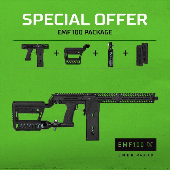 Planet Eclipse EMF100 Black Paintball Gun Package