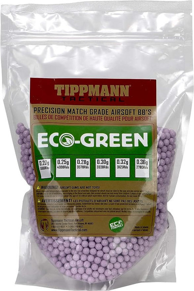 Tippmann Airsoft 6mm BIO BB 0.25g 1KG (4000ct) - Purple as seen on Badlands Paintball