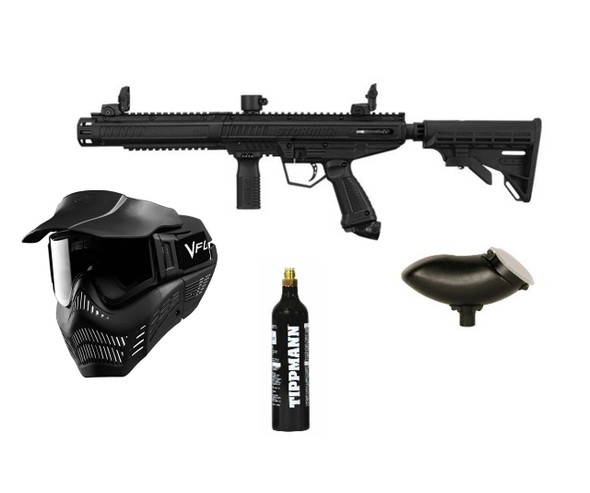 Tippmann Stormer Tactical Basic Paintball Gun Package with Armor Goggle
