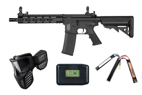 Specna Arms F03 FLEX Airsoft Rifle Starter Package – Black