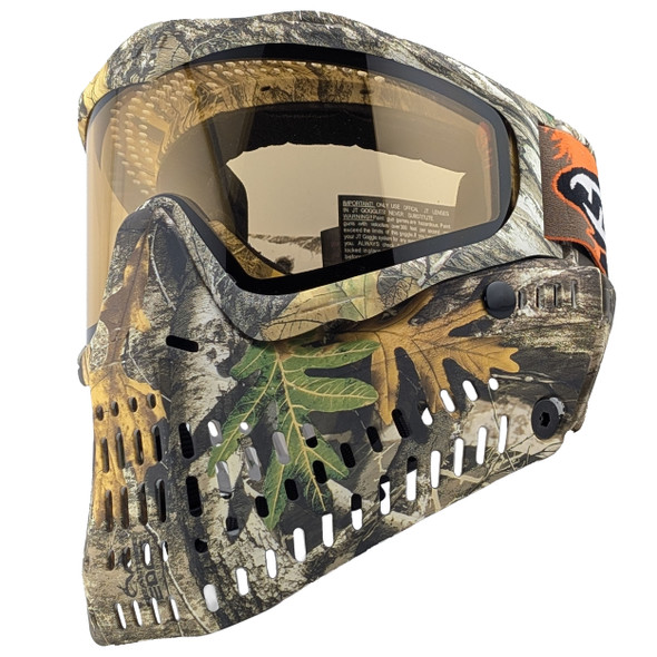 JT Proflex SE Realtree Edge paintball goggle Left side angle