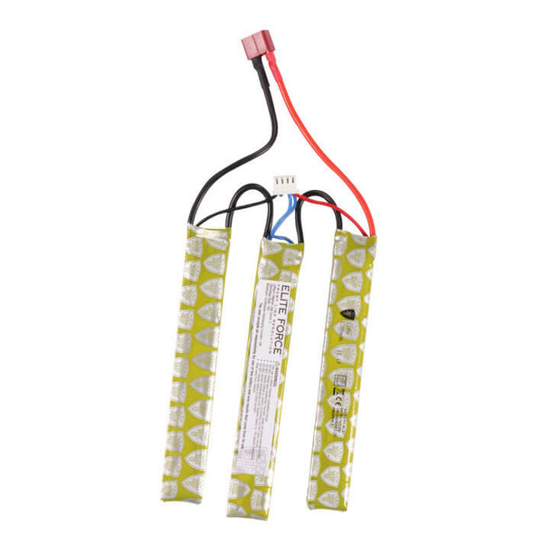 Elite Force 11.1V 1200mAh 15C Li-Po 3-panel airsoft battery with Deans connector