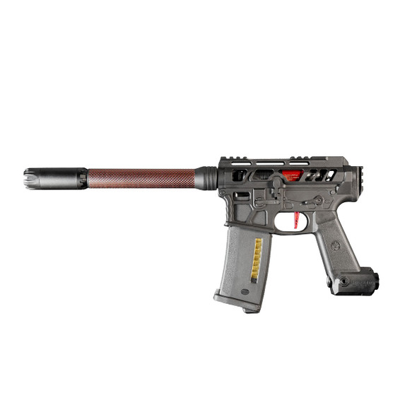 Heretic Labs Article 4 HPA speedsoft gun black with INFERNO XTS engine and Bifrost BT tracer