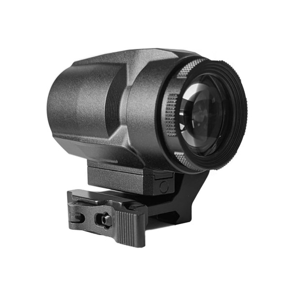 Compact 3X magnifier with QD Picatinny flip mount and hard case