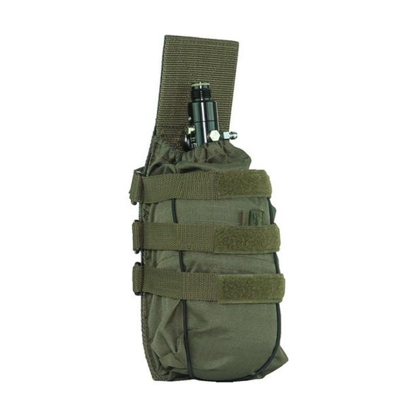 AIR RAID Universal Tank Pouch in olive for paintball remote lines and airsoft HPA setups