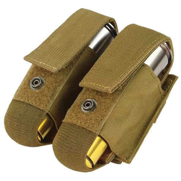 Condor Double 40mm Grenade Pouch - Coyote Brown