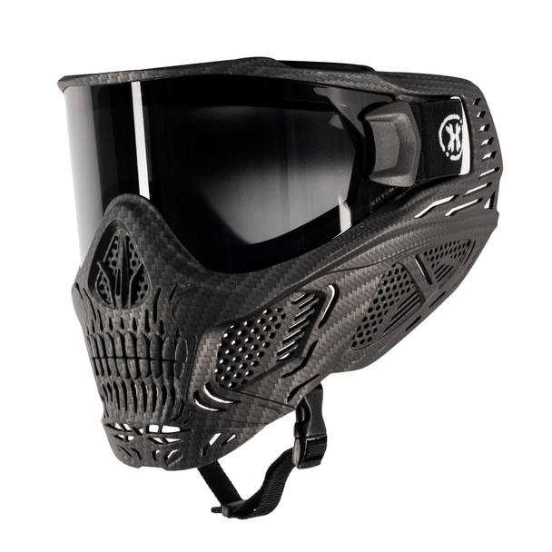 HSTL SKULL Paintball and Airsoft Goggle Carbon Fiber