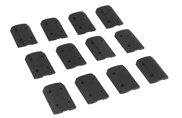 M-LOK Rail Covers Type-2 (12 pieces) Black