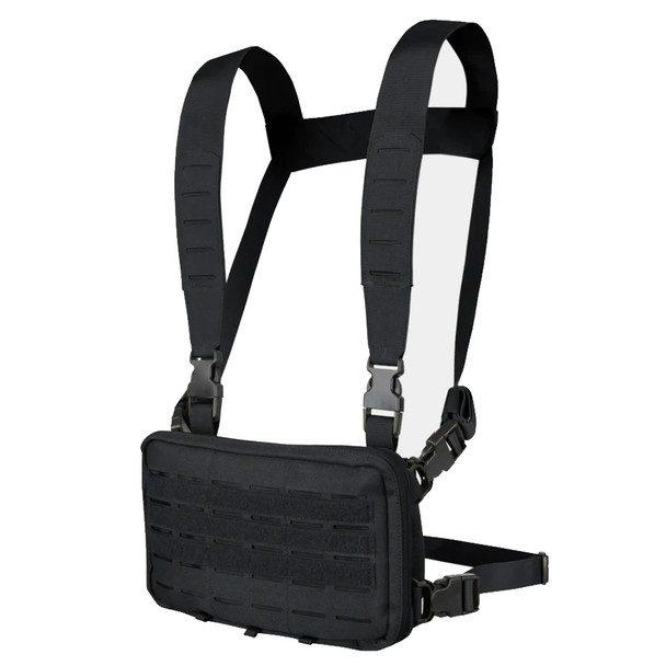 Condor Stowaway Chest Rig - Black as seen on Badlands Paintball Canada